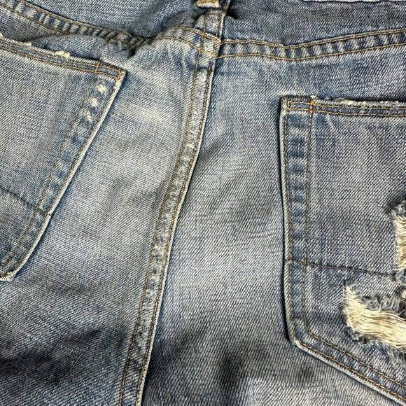 NSF Easy Straight Distressed Intentionally Discolored Medium Wash Denim Jeans 28 - Picture 12 of 12